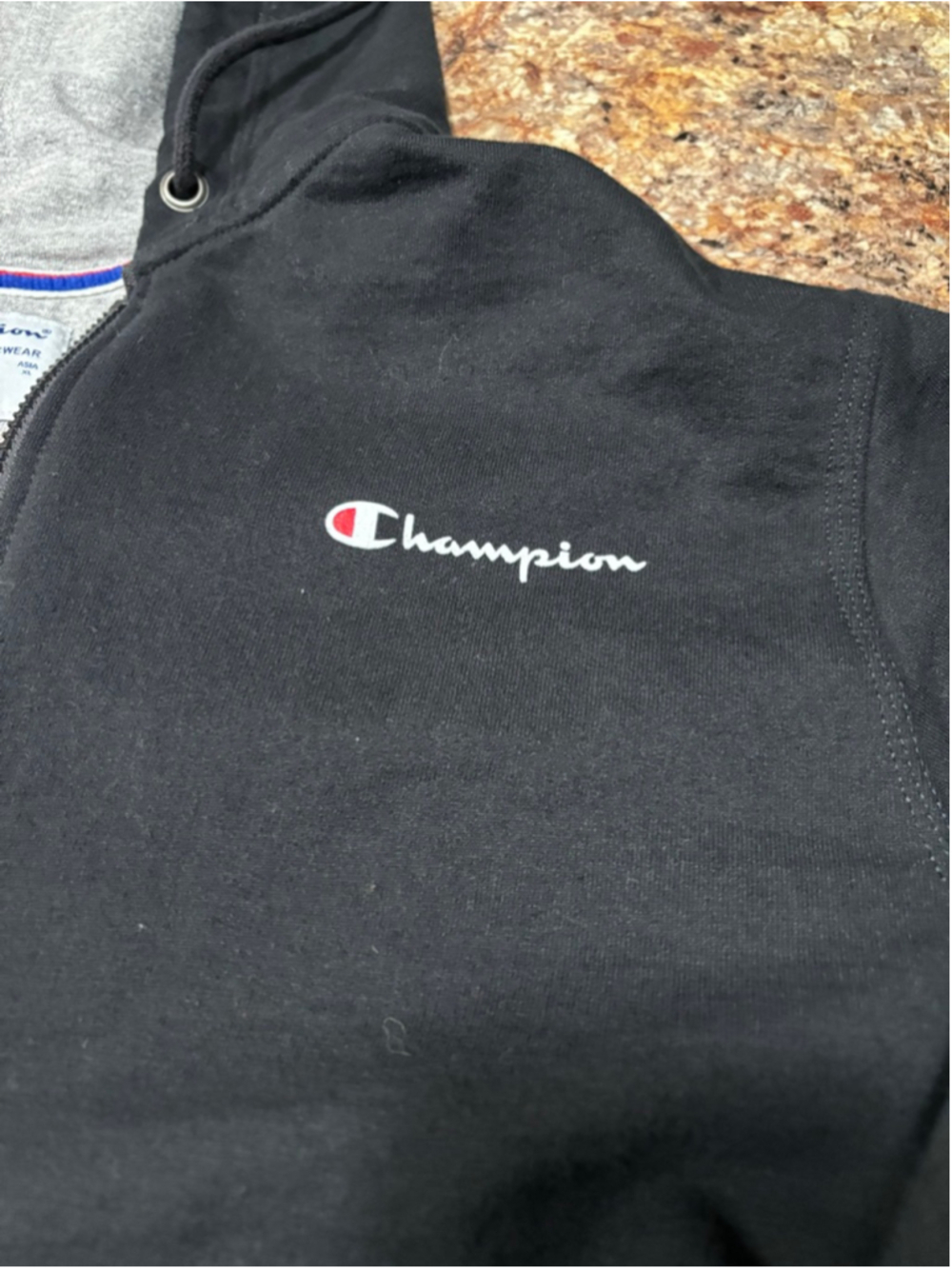 Champion Black Full Zip Hoodie - Picture 2 of 4